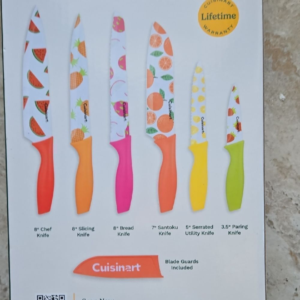 Cuisinart Advantage 12-piece Nonstick-Coated Set Knife Set - NEW - Picture 6 of 9